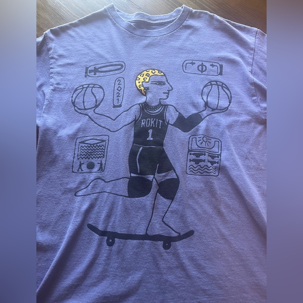 this is a large pacsun shirt it is a really nice purple color brand new